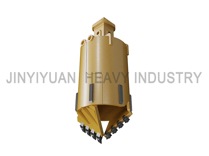 Centrifugal drilling bucket with Flat teeth